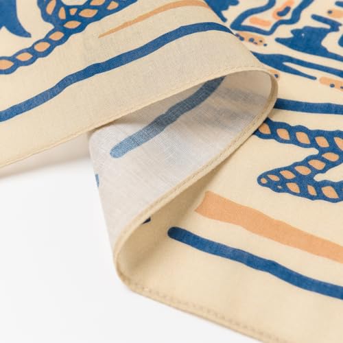 22"x22" Multi-Purpose 100% Cotton Bandana Face Mask(3-Pack) - color: Frontier Assorted