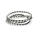 Long tiantian Boho Bracelets for Women Western Jewelry for Women Leather Wrap Bracelets Stackable Bangle Western Outfit for Women - color: pulsera para hombre(white)