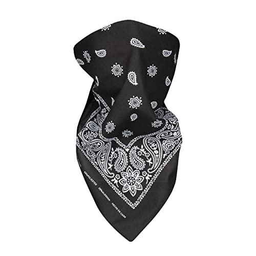 Levi’s All-Gender Multi-Purpose Bandana Gift Set – Headband, Wrap, Face & Neck Coverage - color: Black/White, size: Pack 2