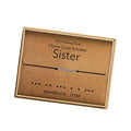 KGBNCIE Inspirational Gifts for Women, Morse Code Funny Gifts Bracelets for Women, S925 Sterling Silver Morse Code Bracelets Friend Gifts - style: 17 Sister