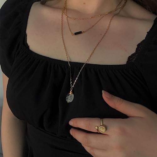 SmileBelle Chakra Jewelry for Women Healing Necklace and Crystal Bracelets as Spiritual Jewelry for Daughter Trendy Boho Necklaces with Layered Style for Yoga Friend