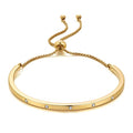 WOWORAMA Adjustable Slider Bracelets for Women Bar Friendship Bangle Bracelet for Women Gold/White Gold/Rose Gold Bolo Bracelet - color: Slim Bar-Gold-tone