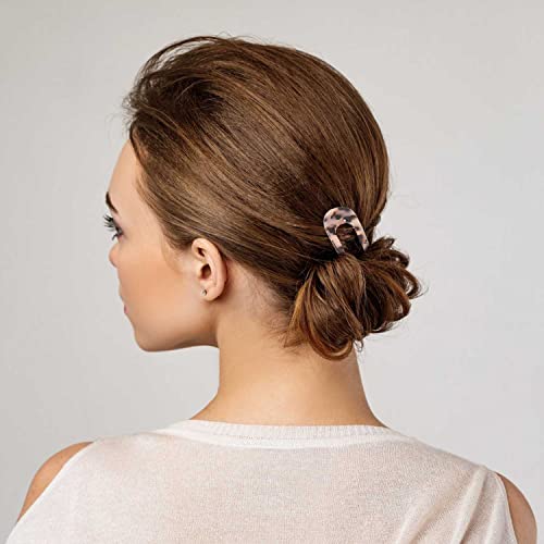 4 Pack Upgraded French Hair Pins Tortoise Shell U Shape Updo Hair Forks Clips for Thin Thick Hair,5.1 inch Classic Cellulose Acetate 2 Prong Bun Hair Sticks Chignon Women Vintage Hairstyle - color: 4P