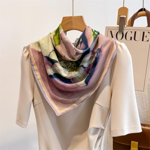 K-Elewon Women Medium Square Scarf Head Scarf Neck Scarf Hair Scarf Head Sleeping Wraps Bandana Scarfs for Women - color: V09