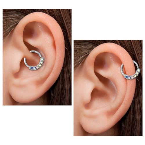 Mayhoop 20g Nose Rings Hoops And Studs For Women Men - Hypoallergenic 316L Surgical Stainless Steel L Shape Nose Screw Bone Silver Rose Gold Black Rainbow Pack 28Pcs - color: 2#Silver