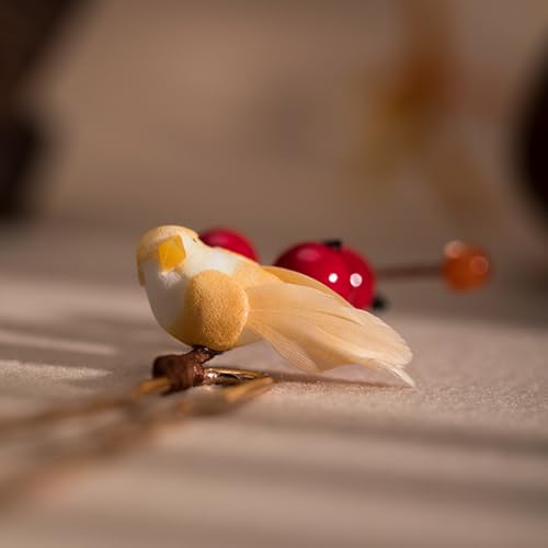Pomegranate Bird Hairpin Chinese Hanfu and Style Hair Retro Flower with Metal Handmade Hair Clip Hair Accessories for Women Girls Long Hair (Pomegranate Bird) - color: Pomegranate Bird