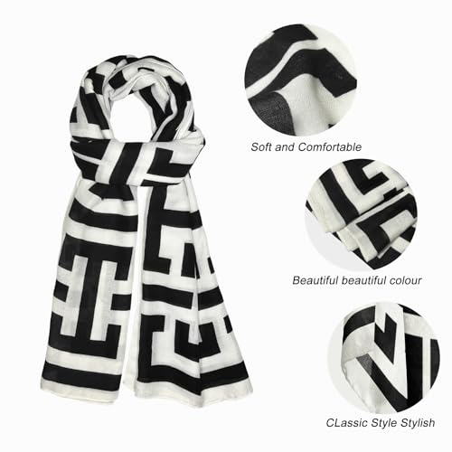 FINIZO Women's Fashion Scarves, Pashmina Wrap for All Season, Everyday Wear for Ladies, Solid Color Bridesmaid Gifts - color: 44