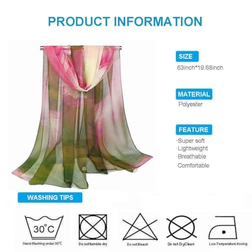 Xyueanlo Fashion Scarves for Women Lightweight Elegant Scarf Sunscreen Wraps Shawls - color: Green