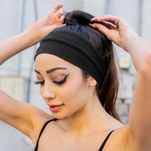 AQOKKA Elastic Knotted Headbands for Women Criss Cross Head Bands for Women's Hair Non Slip Boho Wrap Twisted Hair Accessories - color: 16 Pack: Grey, Beige, Coffee, Black