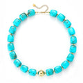 Chunky Beaded Necklace For Women Colorful Boho Beach Rainbow Statement Resin Necklace For Women Jewelry - color: Green
