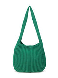 ENBEI Women's Crochet Tote Bag Knit Shoulder bag,Aesthetic Bag,Cute Eco-Friendly Tote for Travel,Daily Use,Gift Box Packaging - color: Green