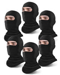 Xeoxarel 6 Pack Balaclava Ski Mask for Men/Women, Full Face Cover - color: 6 Pack Balaclava - Black