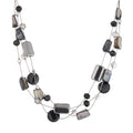 FULU AUTUMN Beaded Statement Necklaces for Women Shell Bead Chunky Collar Necklace Summer Layer boho Costume Jewelry for Her - color: Black