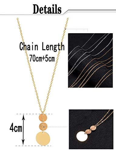 10Pcs Long Pendant Necklace Simple Moon Bar Three Triangle Tassel Lock Sweater Y Shape Punk Chain Choker Necklace for Women Men Gold Silver Plated - style: E:10Pcs (Lock)