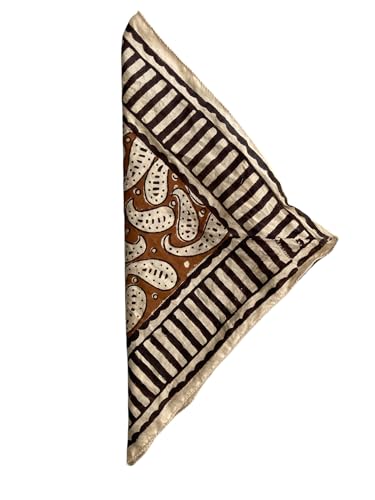 Handblock Printed Cotton Bandana for Men & Women | Paisley Motif | Traditional Indian Print | Soft & Breathable Neck Scarf