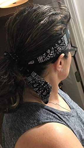 Headbands Tie on Headband for Women Men Running Athletic Hair Head Band Elastic Sports Sweat Basketball Sweatband Stetchy Yoga Workout Sweatbands Adjustable Non-Slip Moisture Wicking - color: Black Tie Dye