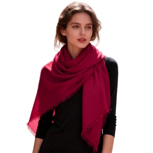 K-Elewon Large Square Scarf 51" Cotton and Linen Hand feel Scarf Fashion Scarves Hair Wrapping Scarfs Neck Scarves for Women - color: H2313