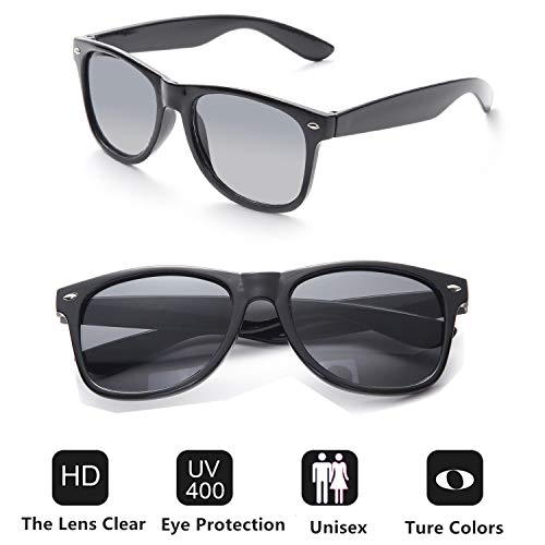 Eyegla Sunglasses Bulk Party Sunglasses Pack 80s Shades Eyewear Set for Men Women 8/10/20/30Pack - color: Black 10 Pack