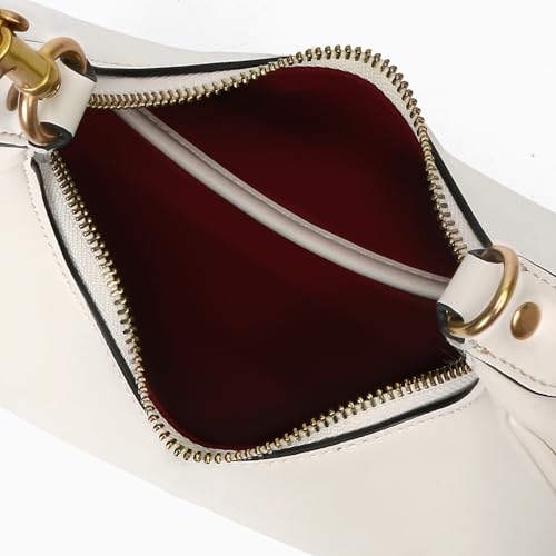JQWSVE Small Top Handle Bags for Women Mini Purses Cute Ladies Handbags Crescent Mini Crossbody Bags with Cherry - color: B01-large-white