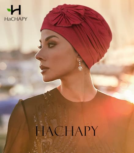 Chemo Headwear for Women Cancer Patients Lightweight Head Coverings for Hair Loss Seasonal - color: Burgundy