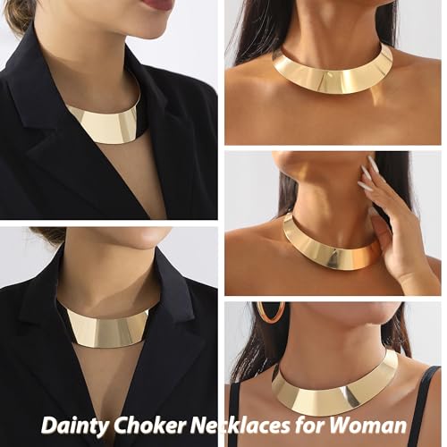 choice of all Chunky Gold Necklace Statement Necklace for Women Punk Chain Thick Gold Choker Jewelry Trendy Birthday Gifts - color: E:chunky necklace