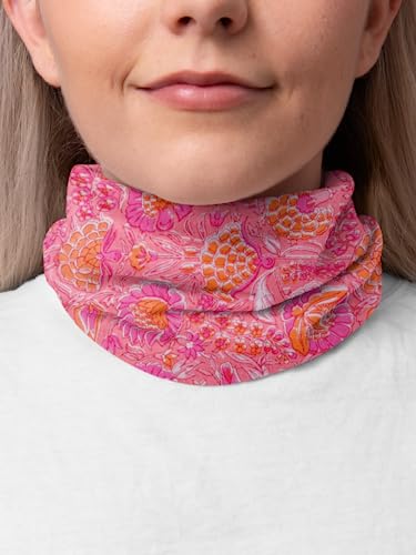 AVKA Studio 100% Cotton Bandanas for Women & Men, 2 Pack 20x20 Inch, 22x22 inch Hand Printed, Lightweight Cotton Handkerchief - color: Pink, size: 20 x 20 Inches