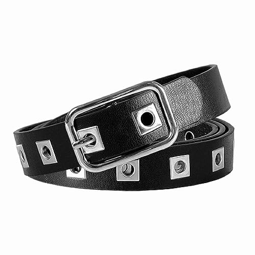 MILAKOO Punk Leather Waist Belt for Women Vintage Accessories for Hippie Skateboarding Enthusiasts - color: Z