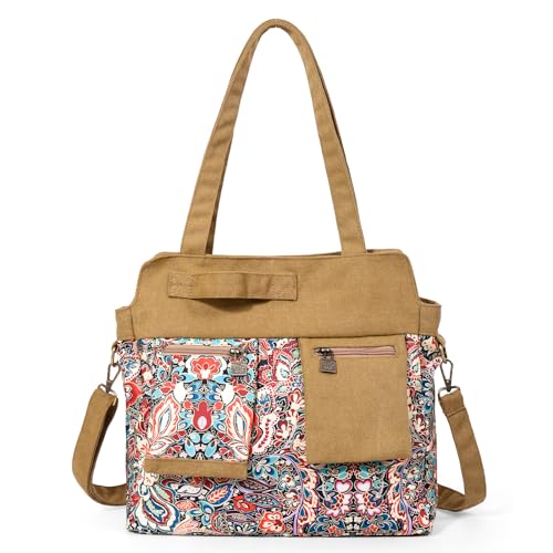 Black Butterfly Boho Canvas Tote Bag for Women, Large Printed 2-in-1 Shoulder & Crossbody Casual Purse for Daily Commute - color: Red