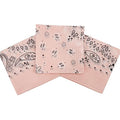 Bandanas for Women and Men，3 Pack Super Soft Thin 60s Preium Cotton 22 inch Handkerchiefs - color: 3 Pack-crystal Rose