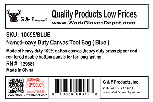 Waxed Canvas All Purpose Military Style Duffle Bag, Water-Resistant, Adjustable Strap, Fully Lined, Double Zipper Closure, heavy Duty, Olive Green - color: Navy Blue (11 inch x 7 inch x 6 inch)