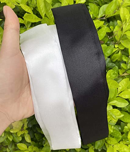 kcctoo 2/6/10Pack Scarf Bags for Women Handbag Scarfs Band Hair Neck Scarves Fashion Gifts - color: 2pcs Black White