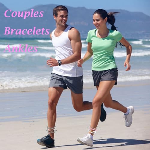 Beach Bracelet Set for Men and Women, Surfer Men Bracelet, Braided Boho Summer Bracelets Adjustable Men's Bracelet Handmade Women Bracelet String Rope Ankle Bracelets Birthday Gift - style: 4pcs Boho Bracelets Ankles Pink