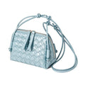 JYG Woven Crossbody Bags for Women PU Leather Handwoven Shoulder Bag Mini Satchel Purses with Adjustable Strap 2026 - color: Light Blue