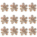 Small Crystal Hair Charm Claw Clips for Women Girl, 10PCS Gradient Cat's Eye Mini Flower Claw Design Hair Accessories (Grey) - color: Gray