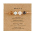 Empath Anxiety Calming Protection Bracelets Gifts for Her, Natural Healing Natural Stone Beaded Bracelet Healing Bracelets Jewelry for Women - color: Fertility