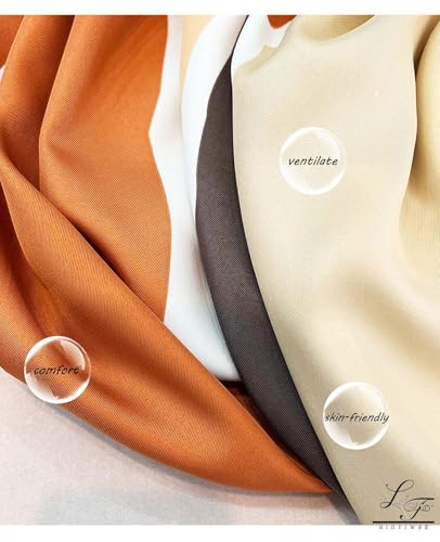 Hioyiwse Head Scarf For Women Hair Bandana 35" Large Square Satin Wrap Sleeping Neck Silk Satin Hair Scarves Lightweight - color: F10-macaron Color Block(35*35inch）