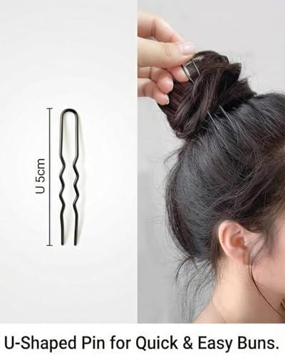 Elegant Hair Fork for Women, Updo Hair Pin for Thick Hair, Decorative Bun Holder Clip, Modern Hair Stick for Chignon and Twist
