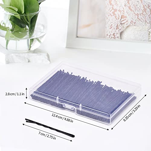 MORGLES 120PCS Jumbo Bobby Hair Pins for Women Girl, Large Black Bobby Pins 2.75Inches with Box - color: Black (2.75inch)