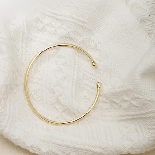 BOMAIL 2Pcs Gold Arm Cuff Bracelets Set for Women | Open Adjustable, large Upper Arm Bangles, Coil Swirl Armlet,Ren Faire Armband,Minimalist ,Goddess - style: A Style