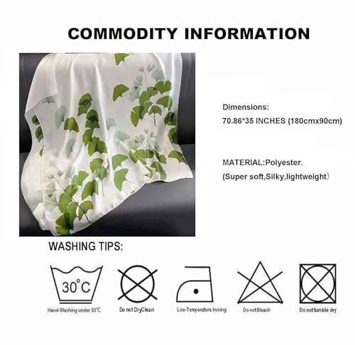 Acotavie Scarfs for Women Fashion Scarves Long Floral Pattern Scarf Headscarf Lightweight Sunscreen Shawls - color: Light Green