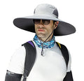 Leotruny Men Wide Brim Sun Hats UPF50+ Waterproof Breathable Bucket Hat for Fishing, Hiking, Camping - color: C04-light Grey