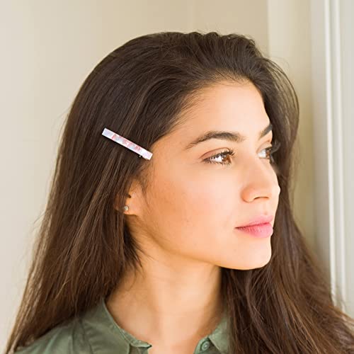 Cobahom 12 Pack Thick Hair Duckbill Metal Duck Teeth Hair Clips for Women - Chic Tortoise Shell Hair Pins in Red, White, Blue, and Pink (2.36 Inch) - color: 12 Pcs 2.36 Inch White&Red&Blue&Pink