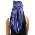100% Mulberry Silk Head Scarf Large 36" - 19 Momme Women's Hair Wrap for Sleeping, Reduce Frizz & Damage, Natural Soft Silk - color: Dusk