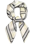 Satin Bandana Headscarf for Women Silky Hair Scarves for Fashion Lightweight - color: 26-black and White Geometric Shapes