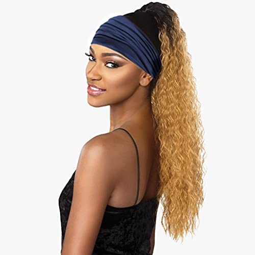 GiLi 2 Pack Wide Headbands for Women Boho African Knotted Non Slip Fashion Hair Bands Yoga Running Sports Workout Gym Head Wraps Elastic Soft Cotton Cloth Turbans Bandana for Girls(Yellow,Navy) - color: 2 Color (Navy+Yellow)