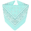 ZENO 100% Cotton & Natural Fibers Bandana Scarf - Soft, Durable, Machine Washable – Unisex for Men & Women - color: Light Green Single