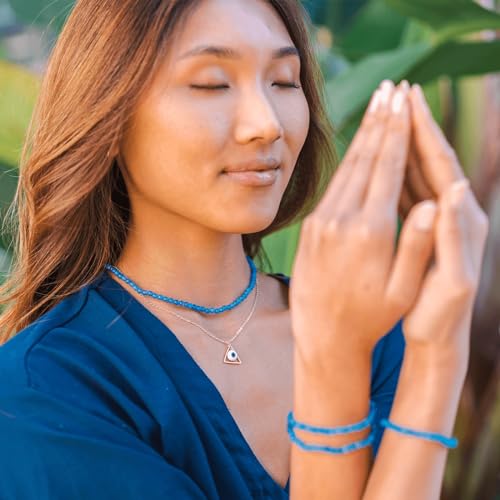 Lotus and Luna 7 Chakra Necklace for Women - Healing Crystal Necklace with Genuine Stones (Master Healer) to Bring Balance and Healing to Mind and Body - Handmade Jewelry Gift - style: Nirvana