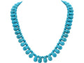 MINACHI Boho Created Turquoise Bead Long Strand Necklace, Bohemian Statement Jewelry Gift for Women - color: S03