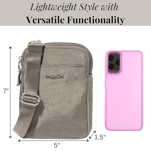 Baggallini Women's Modern Take Two Rfid Crossbody - color: Sterling Shimmer