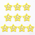 Metal Star Snap Hair Clips Yellow Cute Small Hair Barrettes Y2K Star Hair Clips Hair Access Non-slip Hollow for Women Hairpin Lovely Headpieces for Everyday Fashion and Party 10PCS - color: Style2